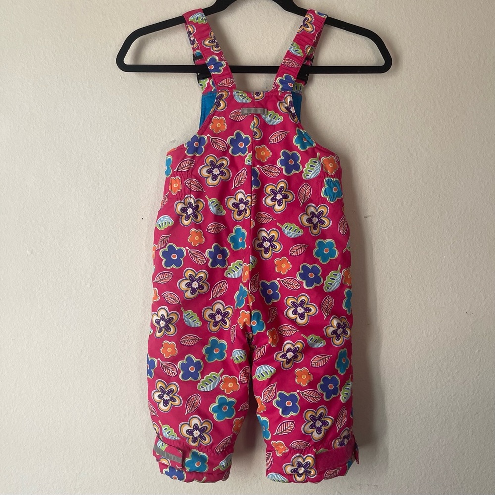 Hanna Andersson Pink Floral Kids Overalls